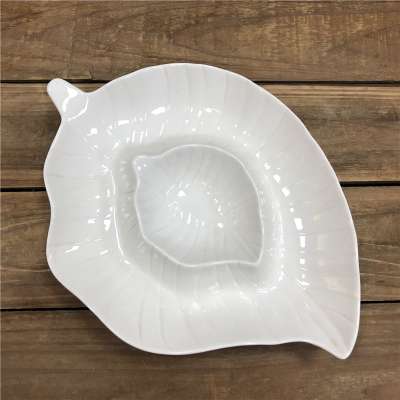 CC148white porcelain  ceramic plate with artware pattern design for restaurant  hotel and wedding party use