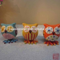 wholesale owl shape ceramic funny decoration